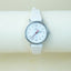 Vintage Timex Quartz Watch | White Leather Band | Classic Silver-Tone Case | Women's Retro Timepiece
