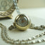 Vintage Sorna Swiss Pendant Watch Necklace, 15 Rubis Antimagnetic Ball Watch, Two-Tone Long Chain, Working Mechanical Watch Necklace