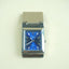 Vintage Colibri Silver-Tone Blue Dial Clock Money Clip