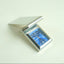 Vintage Colibri Silver-Tone Blue Dial Clock Money Clip