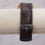 Vintage-Inspired Geneva Quartz Watch | Black & Gold Dial | Brown Faux Leather Band | Minimalist Dress Watch