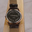 Vintage-Inspired Geneva Quartz Watch | Black & Gold Dial | Brown Faux Leather Band | Minimalist Dress Watch