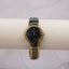 Vintage Seiko Black & Gold Quartz Watch | Minimalist Modernist Design | 1980s–1990s Japan Made