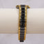 Vintage Seiko Black & Gold Quartz Watch | Minimalist Modernist Design | 1980s–1990s Japan Made