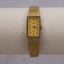 Vintage Pulsar Gold Mesh Women’s Watch | Rectangular Quartz Japan V220-0850 | Elegant Minimalist 1980s Style