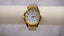 Vintage XAPWV Quartz Gold-Tone Watch | White Dial & Silver Expansion Band | Classic Everyday Style