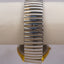 Vintage XAPWV Quartz Gold-Tone Watch | White Dial & Silver Expansion Band | Classic Everyday Style