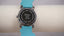 Vintage Eikon Kids Dragonfly Watch | Aqua Silicone Band | 3D Butterfly & Flower Design | 1990s Quartz Watch