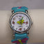 Vintage Eikon Kids Dragonfly Watch | Aqua Silicone Band | 3D Butterfly & Flower Design | 1990s Quartz Watch