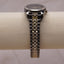 Vintage Two-Tone Women’s Watch | Black Dial Gold Accents Quartz Date Watch | Classic Stainless Steel Everyday Timepiece