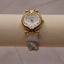Vintage Chic Pastel Braided Watch | Gold Case Women’s Quartz Timepiece | Feminine Retro 1990s Fashion Watch