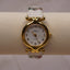 Vintage Chic Pastel Braided Watch | Gold Case Women’s Quartz Timepiece | Feminine Retro 1990s Fashion Watch