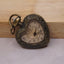 Heart-Shaped Surrealist Pocket Watch Pendant | Antique Bronze Melting Clock | Vintage Art-Inspired Quartz Necklace Watch heart
