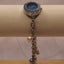 Côte d’Azur Silver Charm Bracelet Watch | Blue Dial Quartz Watch | Beach Charm Vintage Timepiece