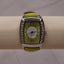 Lime Green Rhinestone Accent Watch | Retro Barrel Quartz Women’s Watch | Sparkle Statement Accessory