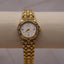 Vintage Elgin II Gold Bracelet Watch | Rhinestone Bezel Women’s Quartz Watch | Elegant Roman Numeral Dress Watch