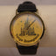 Rare 1982 Tokyo Disneyland Watch by Seiko – Gold Castle Dial – Vintage Disney Collectible – Walt Disney Productions – Men's Unisex Leather Watch
