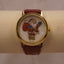 Vintage Santa Claus Christmas Watch | Glitter Holiday Gold-Tone Watch | Red Band Christmas Accessory