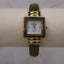 Embassy by Gruen Vintage Gold Watch | Square Mother of Pearl Dial | Olive Green Textured Band | Grace Dreams Vintage