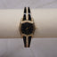 Armitron Now Women’s Watch – Black Enamel & Gold-Tone Bracelet with Crystal Accents, Roman Numeral Dial – Fits 6.5” Wrist