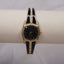 Armitron Now Women’s Watch – Black Enamel & Gold-Tone Bracelet with Crystal Accents, Roman Numeral Dial – Fits 6.5” Wrist