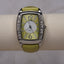 Lime Green Rhinestone Accent Watch | Retro Barrel Quartz Women’s Watch | Sparkle Statement Accessory