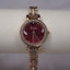 Gold Tone, Regal Red and Crystal Watch