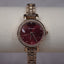 Gold Tone, Regal Red and Crystal Watch