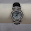 Genuine Leather, Black and Crystal Pearlized Park Lane Watch