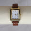 Simple Alligator Brown and Gold Roman Numeral Watch