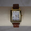 Simple Alligator Brown and Gold Roman Numeral Watch