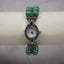 Geneva Women's Vintage-Style Beaded Quartz Watch – Turquoise Accents