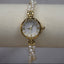 Dainty Gold Gloss Beaded Pearl Timepiece