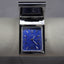 Gentleman's Colibri Silver Clip-On Pocket/Desk/Money Clip, Watch with Blue Dial