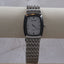 Sleek Terner Silver Tank Bracelet Watch with Textured Dial – Vintage Quartz Timepiece