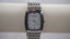 Sleek Terner Silver Tank Bracelet Watch with Textured Dial – Vintage Quartz Timepiece