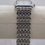 Sleek Terner Silver Tank Bracelet Watch with Textured Dial – Vintage Quartz Timepiece