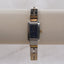 Citizen Quartz Two-Tone Rectangular Women’s Watch | Blue Dial | Silver & Gold Bracelet