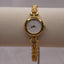 Dainty Floral Regal Jupiter Pink Gem Vintage Gold Watch