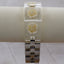 Clear Rose Bracelet Watch – Resin Band – Rhinestone Bezel – Cute Floral Style