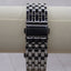 Rectangular Silver-Tone Bracelet Watch for Women | Minimalist Dress Watch with Crystal Accents