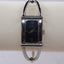 Anne Klein Silver Bangle Watch | Tall Rectangular Black Dial | Minimalist Women’s Dress Watch | AK