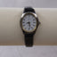 Vintage Signet Women’s Watch | Black Leather Strap | Minimalist White Dial | Quartz