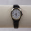 Vintage Signet Women’s Watch | Black Leather Strap | Minimalist White Dial | Quartz