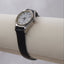 Vintage Signet Women’s Watch | Black Leather Strap | Minimalist White Dial | Quartz