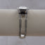 Anne Klein Silver Bangle Watch | Crystal Accent Rectangular Dial | Vintage AK Women’s Dress Watch | Elegant Silver Tone Bracelet Watch