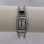 Anne Klein Silver Bangle Watch | Crystal Accent Rectangular Dial | Vintage AK Women’s Dress Watch | Elegant Silver Tone Bracelet Watch