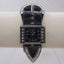 Vintage Belt Looking Pierr Nicol Square Black Dial Rhinestone Women’s Watch – Black Croc Strap, Quartz Japan Movement