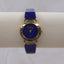 Pierre Nicol Royal Blue Gold Tone Women’s Vintage Quartz Watch – Roman Numerals, Stretch Band, Japan Parts