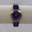 Pierre Nicol Royal Blue Gold Tone Women’s Vintage Quartz Watch – Roman Numerals, Stretch Band, Japan Parts